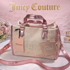 Rare Juicy Couture Satchel Beautiful Bag With Extra Pouch